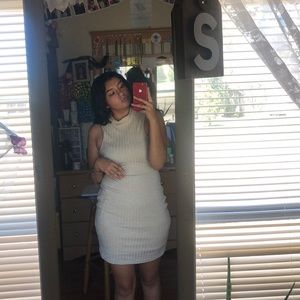 A form fitting dress